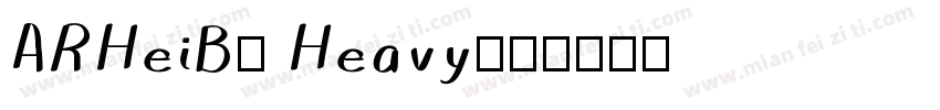ARHeiB5 Heavy字体转换